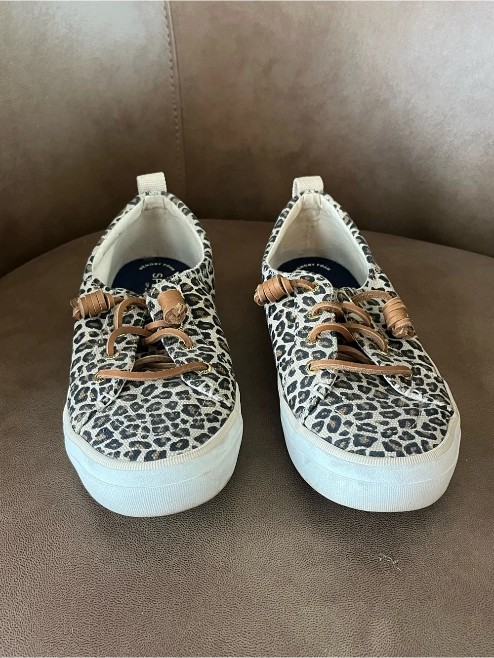 Sperry Leopard Print Slip-On Sneakers - Women's Casual Shoes